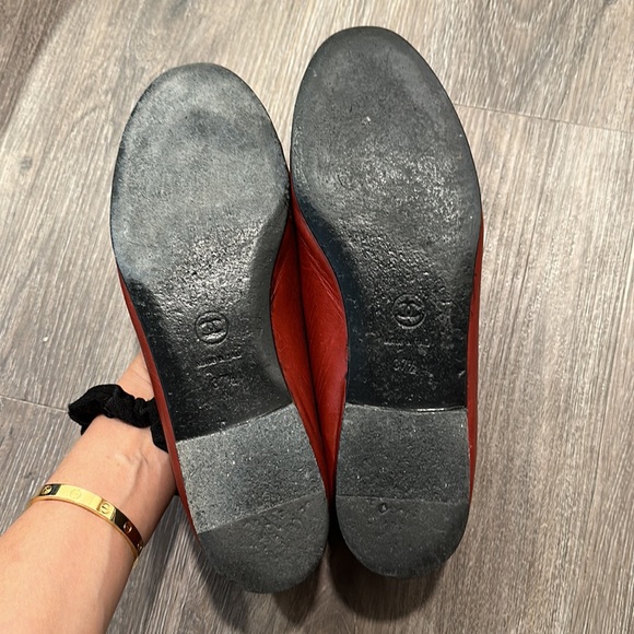 Burgundy Chanel Ballet Flats - Picture 6 of 9